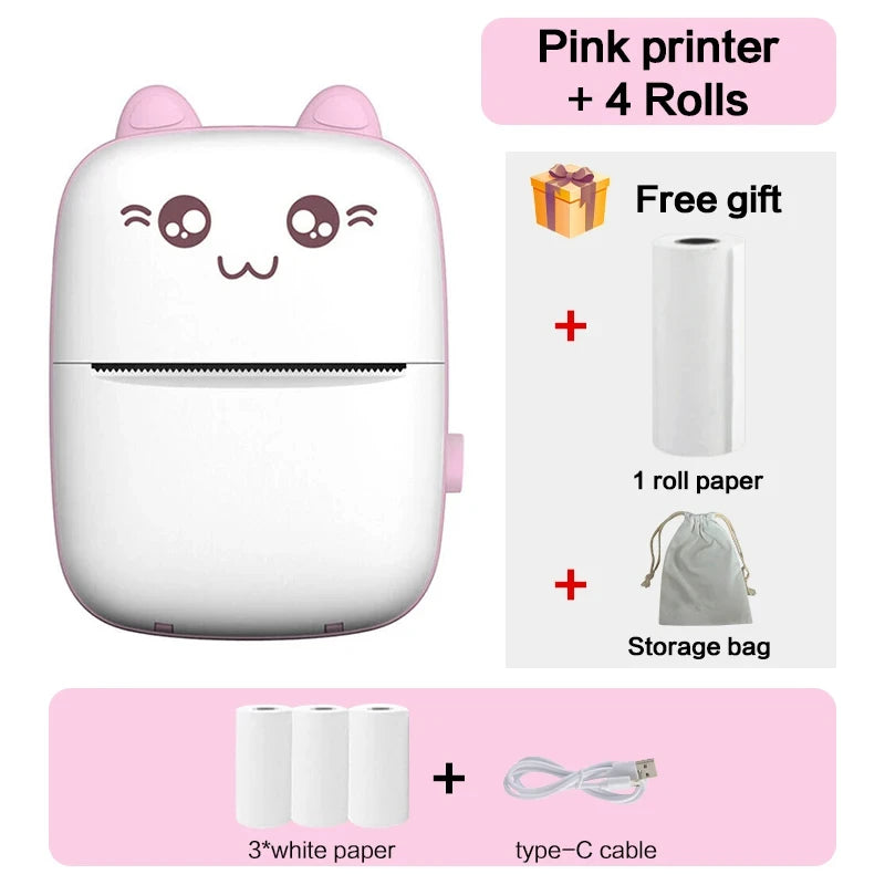 Pink Printer 4Rolls