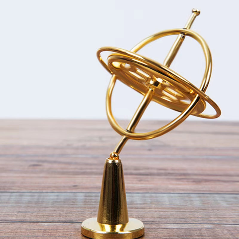 Self-Balancing Gyroscope Anti-Gravity Decompression Educational Toy Six Generations Colorful Finger Gyroscope Gift for Kids T7X2