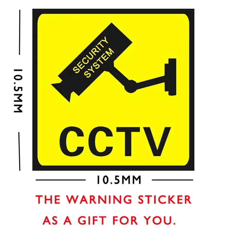 New Red Flashing LED Light Fake CCTV Security Camera for Home Office Surveillance Security System Black/White Dummy Conch Camera