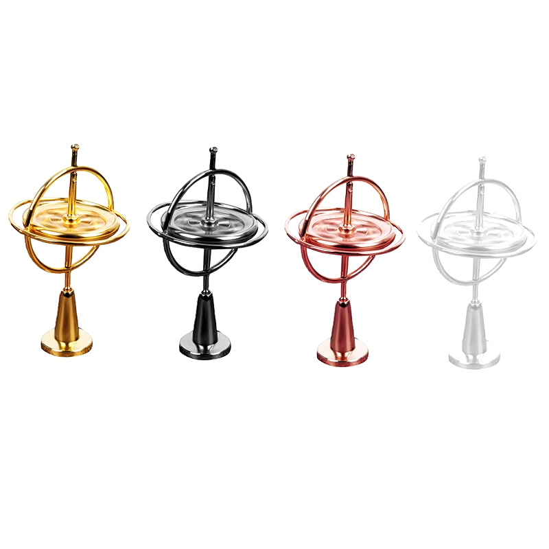 Self-Balancing Gyroscope Anti-Gravity Decompression Educational Toy Six Generations Colorful Finger Gyroscope Gift for Kids T7X2