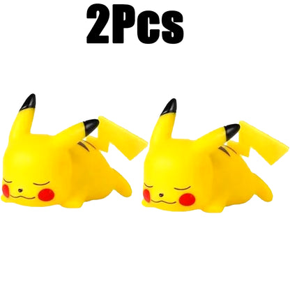 New Pokemon Pikachu Night Light Cute Anime Soft Light Bedroom Bedside LED Light Room Decoration Kawaii Dute Desk Decoration