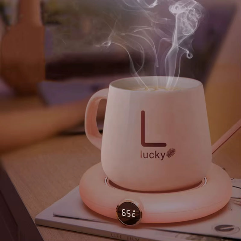 2024 Christmas Gift Mug Warmer Pad Smart USB Coffee Mug Warmer Tea Milk Cup Heater with 3 Temperature Settings