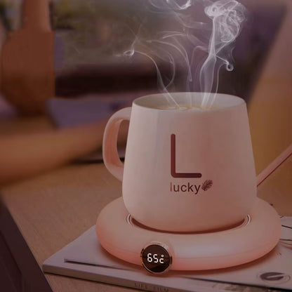 2024 Christmas Gift Mug Warmer Pad Smart USB Coffee Mug Warmer Tea Milk Cup Heater with 3 Temperature Settings