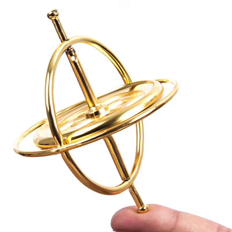 Self-Balancing Gyroscope Anti-Gravity Decompression Educational Toy Six Generations Colorful Finger Gyroscope Gift for Kids T7X2
