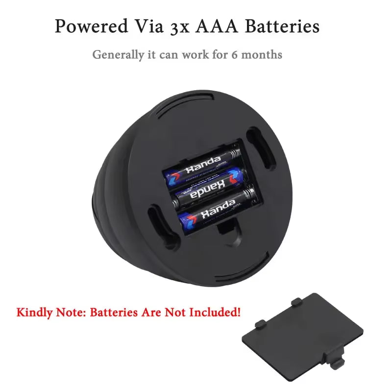 New Red Flashing LED Light Fake CCTV Security Camera for Home Office Surveillance Security System Black/White Dummy Conch Camera