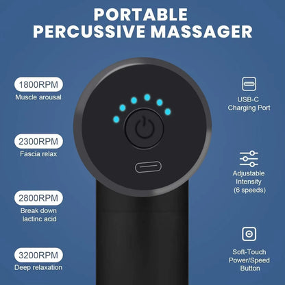 Fascia Gun Muscle Relaxation Massager Electric Vibration Massage Gun Professional Grade Neck Membrane Gun